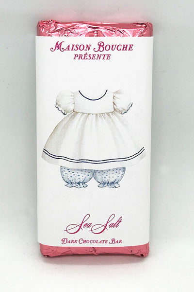 Baby Girl Sea Salt Chocolate Bar (Blue Dress)