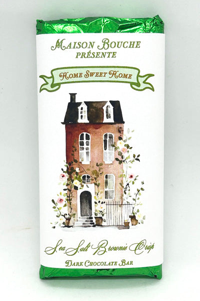Housewarming Sea Salt Brownie Chocolate Bar (Brown Townhouse)