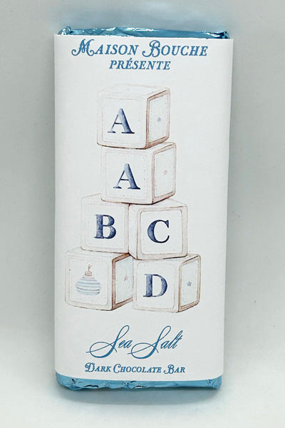 Baby Boy Sea Salt Chocolate Bar (Building Blocks)