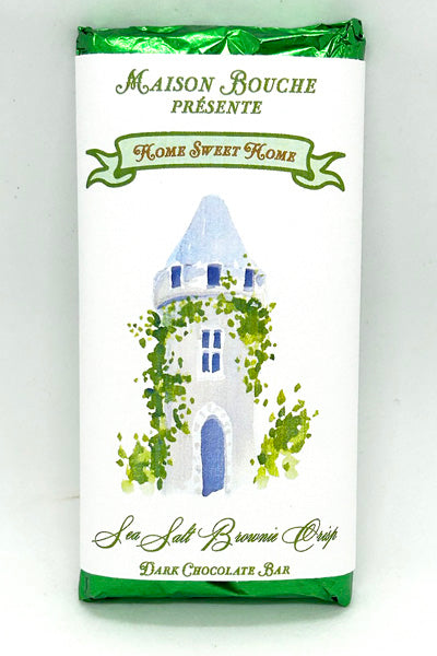 Housewarming Sea Salt Brownie Chocolate Bar (Castle Tower)