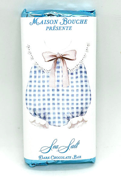 Baby Boy Sea Salt Chocolate Bar (Check Romper)
