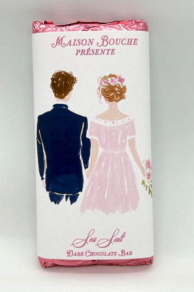 Wedding Couple Sea Salt Bar (Modern Backs)