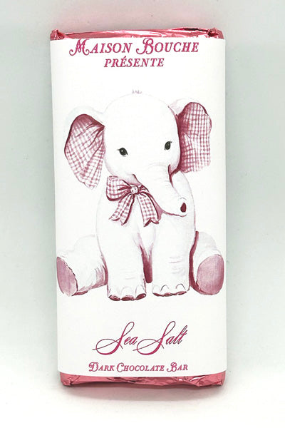 Baby Girl Sea Salt Chocolate Bar (Elephant Toy)