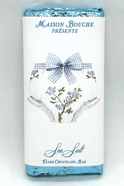 Baby Boy Sea Salt Chocolate Bar (Floral Diaper)