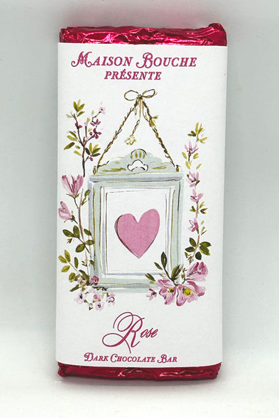 Wedding Rose Chocolate Bar (Framed Heart)