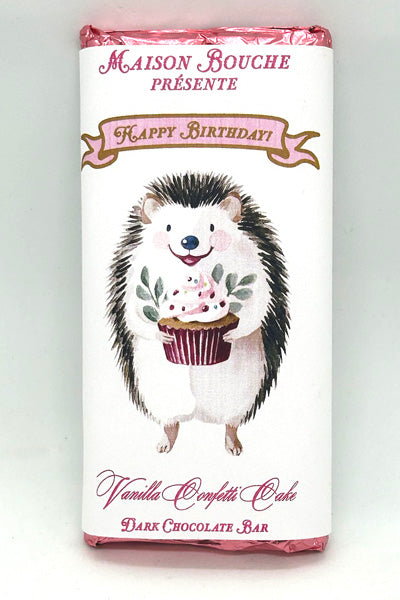 Birthday Cake Vanilla Confetti Cake Bar (Hedgehog)