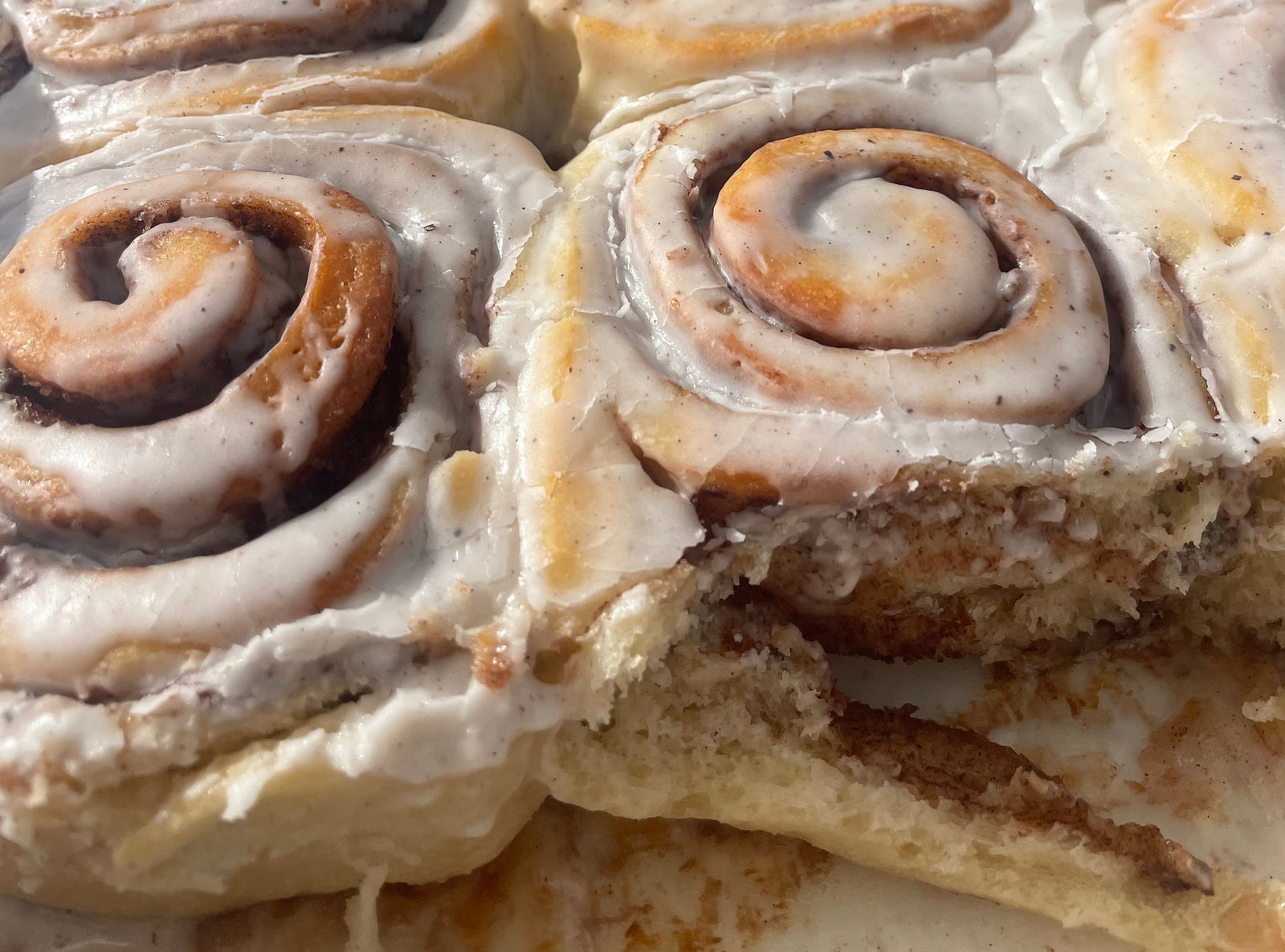 Cinnamon Rolls with Vanilla Bean Icing