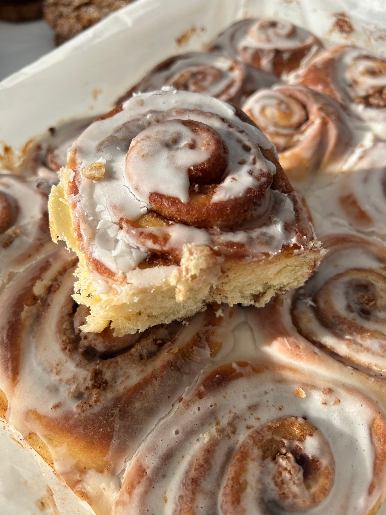 Cinnamon Rolls with Vanilla Bean Icing