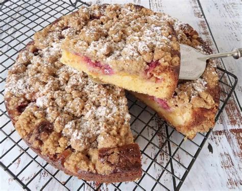 Gluten-Free Nectarine Raspberry Coffee Cake