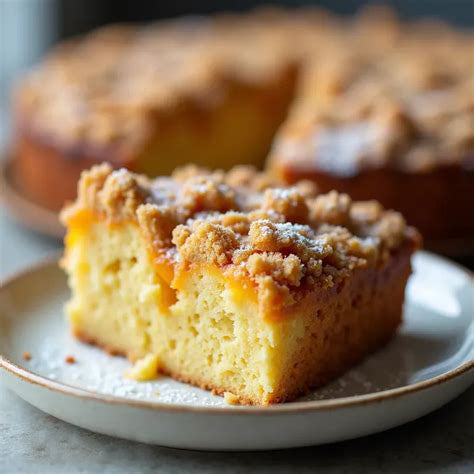 Gluten-Free Brown Butter Peach Crumb Cake