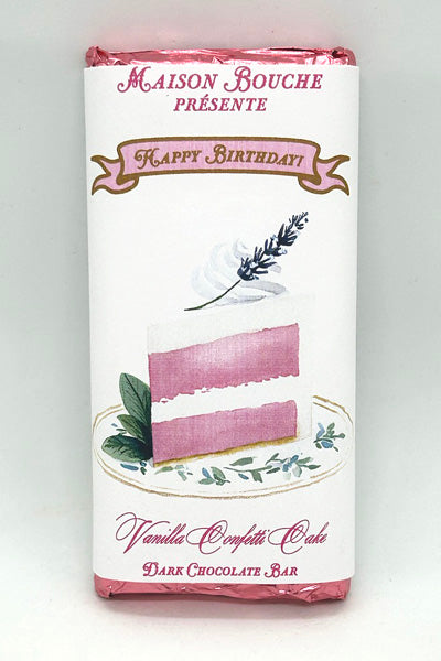 Birthday Cake Vanilla Confetti Cake Bar (Raspberry Slice)