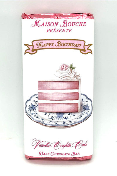 Birthday Cake Vanilla Confetti Cake Bar (Pink Slice)