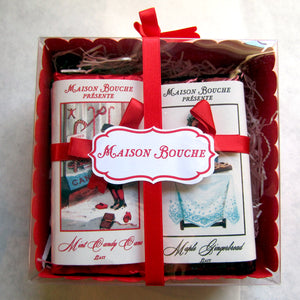 Holiday Vintage Chocolate Bar Gift Set Boxes