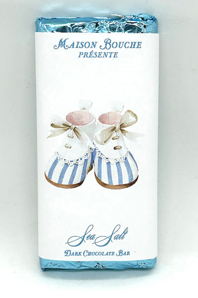 Baby Boy Sea Salt Chocolate Bar (Striped Lace Boots)