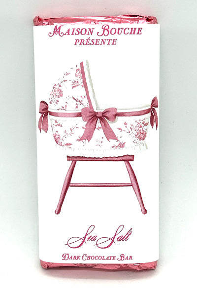 Baby Girl Sea Salt Chocolate Bar (Toile Bassinet)