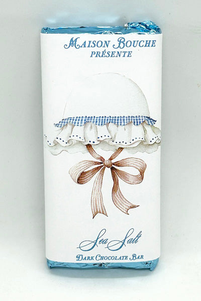 Baby Boy Sea Salt Chocolate Bar (White Bonnet)