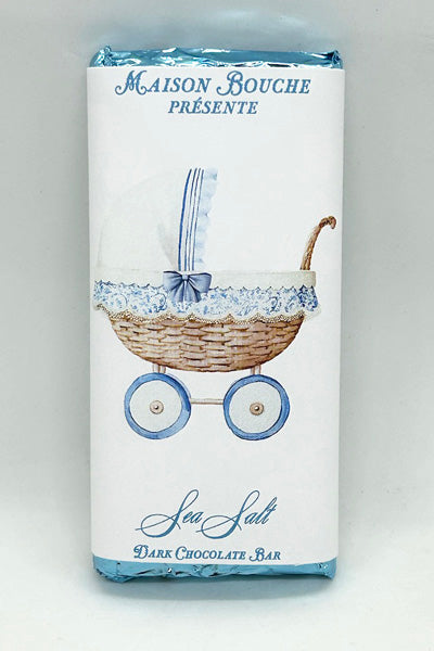 Baby Boy Sea Salt Chocolate Bar (Wicker Stroller)