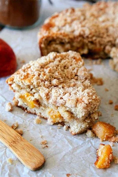 Gluten-Free Peach Coffee Cake