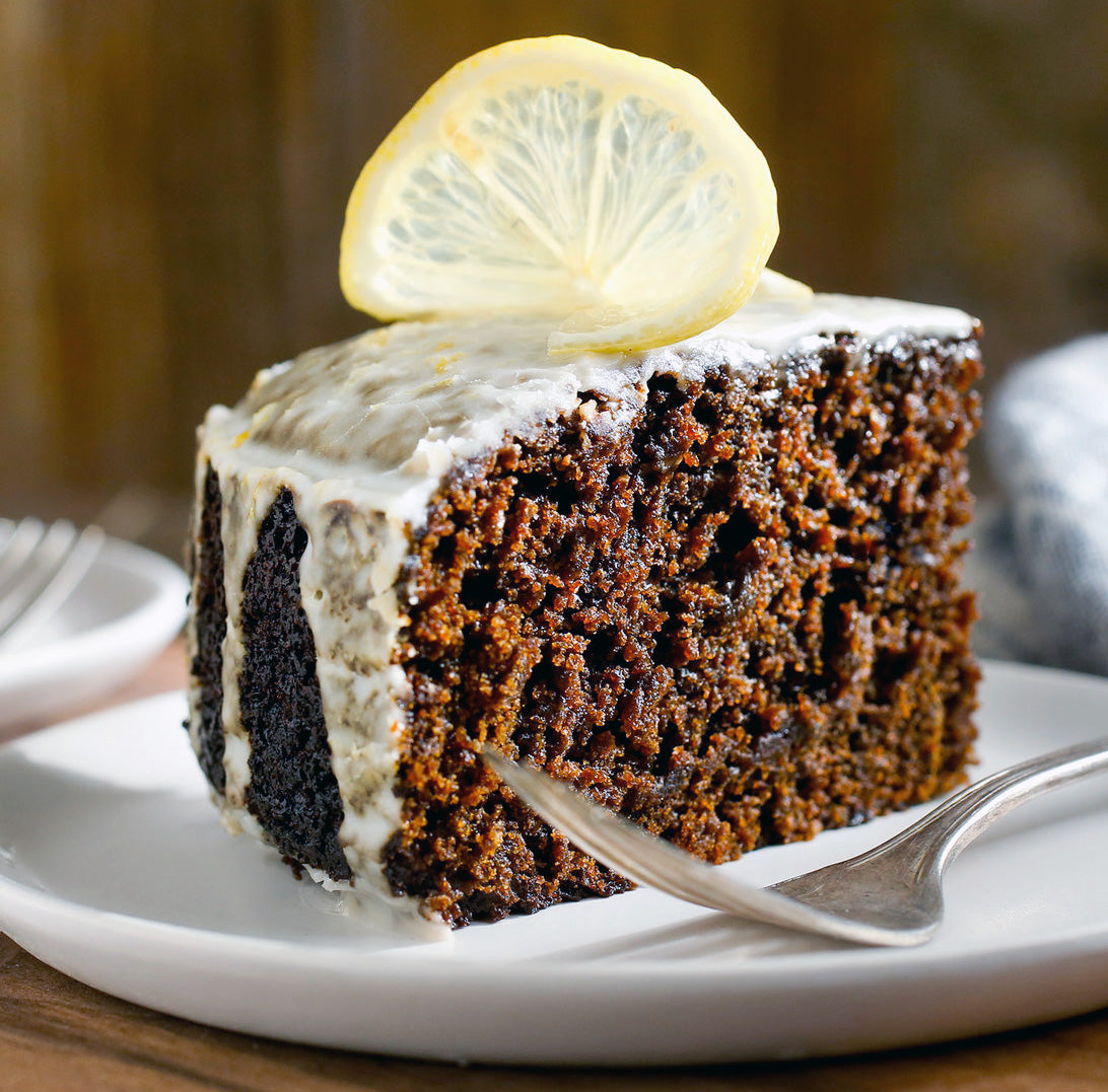 Glazed Fresh Ginger Cake
