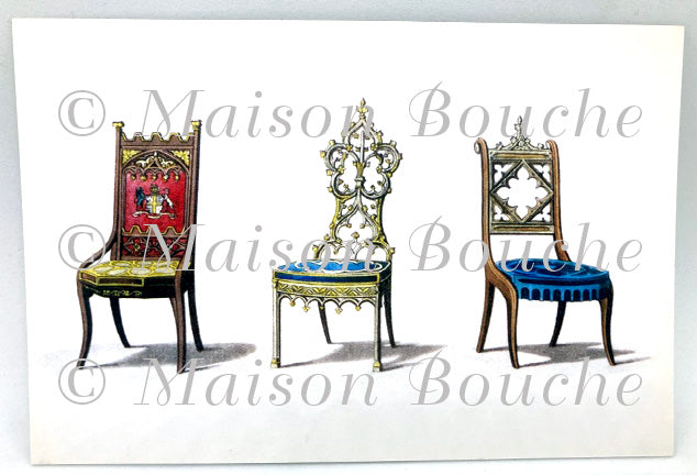 Gothic Chairs Postcard