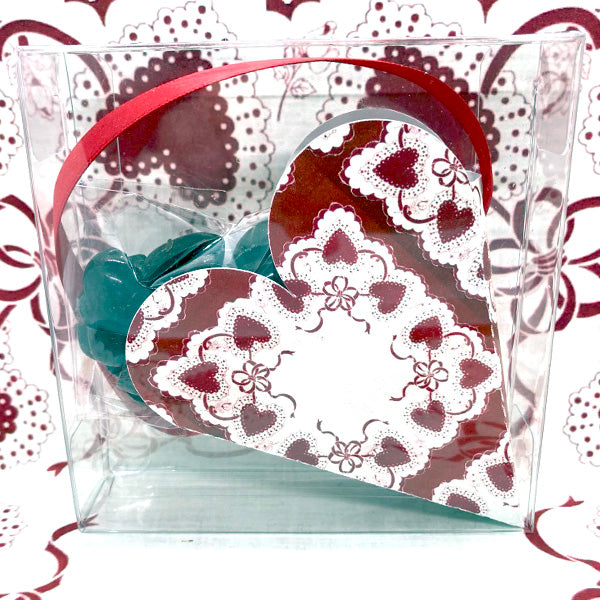 Sea Salt Mini Chocolate Heart Hankie Purse