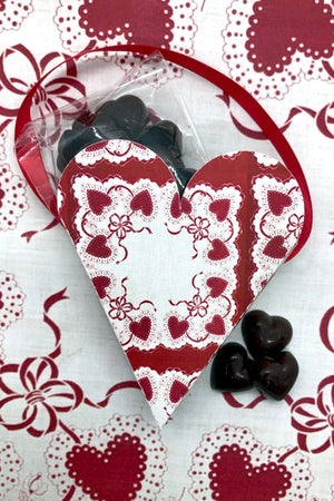 Sea Salt Mini Chocolate Heart Hankie Purse