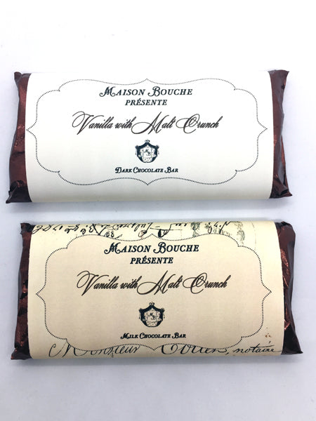 Vanilla with Malt Crunch Chocolate Bar